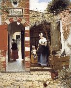 The Courtyard of a House in Delft Pieter de Hooch